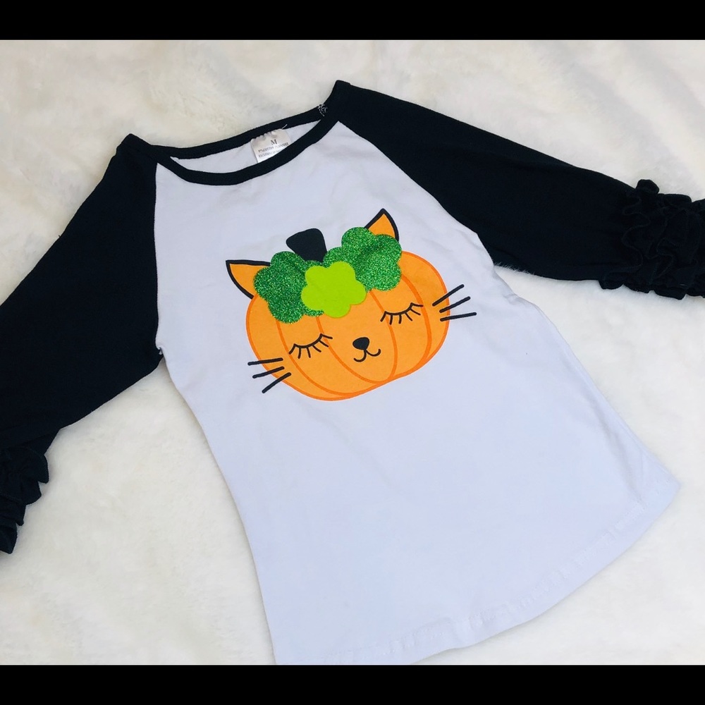 🎃 GIRLS HALLOWEEN RUFFLE SHIRT🎃 - Picture 2 of 4